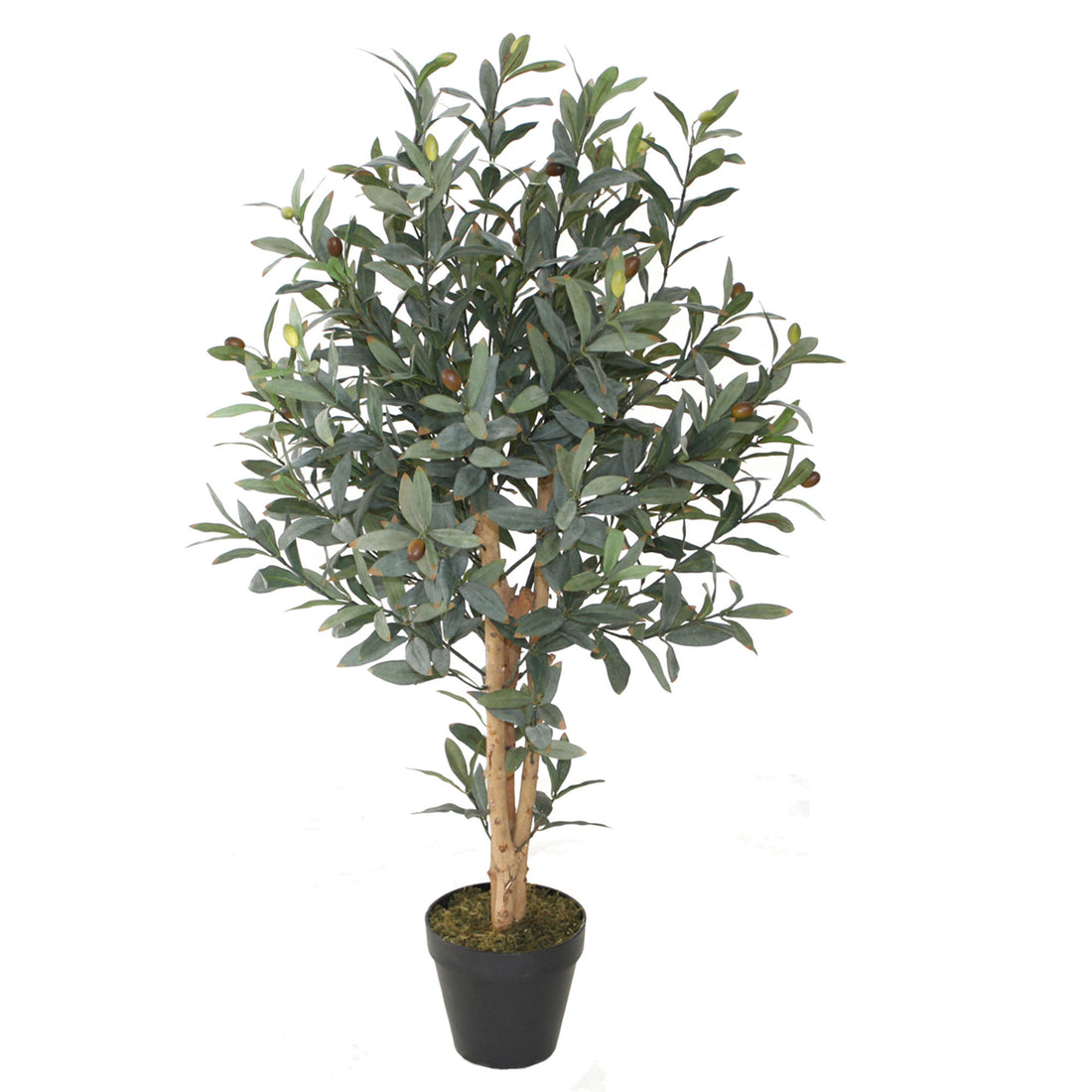 Árbol Artificial de Olivo de 90 cm , con tronco de madera.